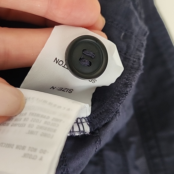 Yacco Maricard Lagenlook Cozy Chic Navy Cotton Spring Jacket Oversized OS (b36) - Picture 7 of 8